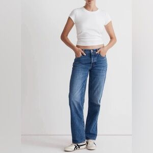 Madewell low-slung straight button-fly perfect 90’s jeans SZ 25